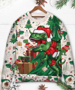 Christmas Dinosaurs Xmas Tree T-rex Merry Rexmas Christmas Ugly Sweater, Sweatshirt