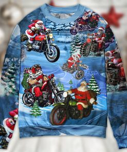 Christmas Driving With Santa Claus Christmas Ugly Sweater, Sweatshirt
