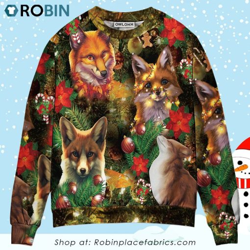 Christmas Foxmas Amazing Merry Christmas Ugly Sweater, Sweatshirt