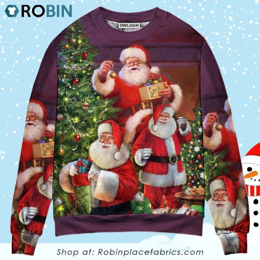 Christmas Funny Santa Claus Gift For Xmas So Happy Ugly Christmas Sweater