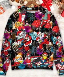 Christmas Guitar Music And Santa Merry Very Xmas Ugly Christmas Sweater Christmas Guitar Music And Santa Merry Very Xmas Ugly Christmas Sweater