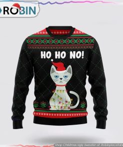 Christmas Is Better With Cat Ugly Christmas Sweater Cat Lover Christmas Sweater