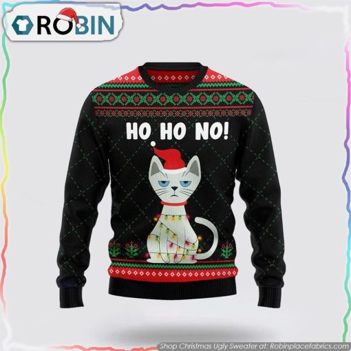 Christmas Is Better With Cat Ugly Christmas Sweater Cat Lover Christmas Sweater