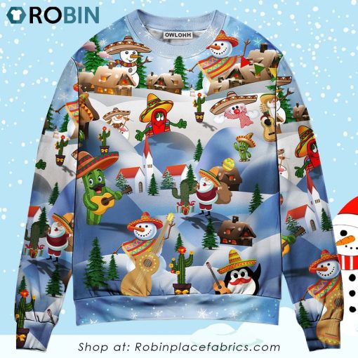 Christmas Merican Say Merry Xmas Christmas Ugly Sweater, Sweatshirt