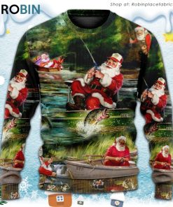 Christmas Merry Fishmasand A Happy New Reel Ugly Christmas Sweater Christmas Merry Fishmasand A Happy New Reel Ugly Christmas Sweater