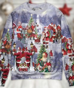 Christmas Merry Xmas Santa Claus Is Coming Christmas Ugly Sweater, Sweatshirt