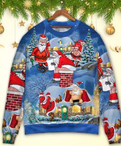 Christmas Rebellious Santa Claus Drunk Beer Troll Xmas Funny Christmas Ugly Sweater, Sweatshirt