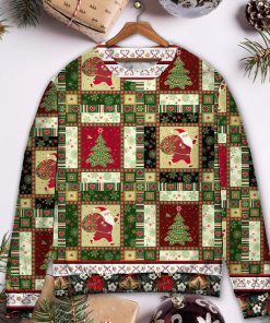 Christmas Santa And Fir-tree Ugly Christmas Sweater