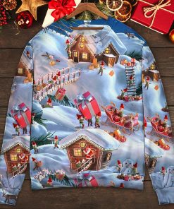 Christmas Santa And Gnome Merry Xmas Christmas Ugly Sweater, Sweatshirt Christmas Santa And Gnome Merry Xmas Christmas Ugly Sweater, Sweatshirt