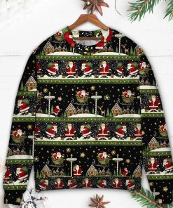Christmas Santa Claus Big Night Ugly Christmas Sweater Christmas Santa Claus Big Night Ugly Christmas Sweater