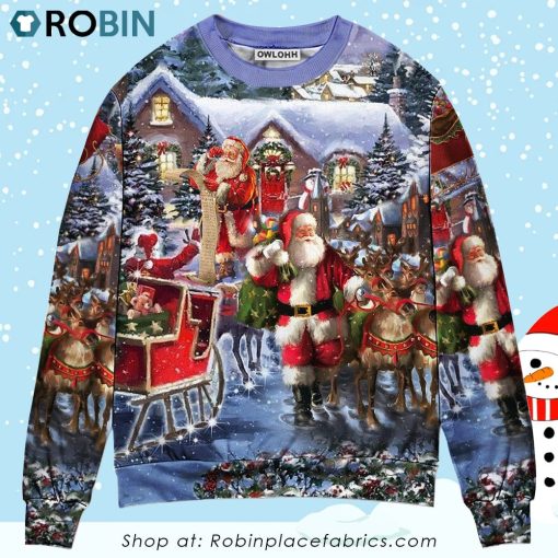 Christmas Santa Claus Comes Tonight Christmas Ugly Sweater, Sweatshirt