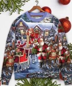 Christmas Santa Claus Comes Tonight Christmas Ugly Sweater, Sweatshirt Christmas Santa Claus Comes Tonight Christmas Ugly Sweater, Sweatshirt