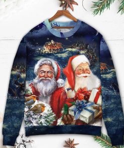 Christmas Santa Claus Snow Christmas Ugly Sweater, Sweatshirt