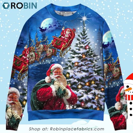 Christmas Santa Claus Story Happy Christmas Is Coming Art Style Ugly Christmas Sweater