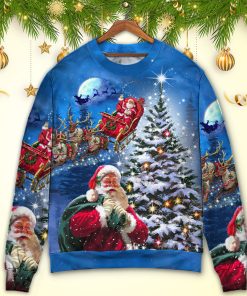 Christmas Santa Claus Story Happy Christmas Is Coming Art Style Ugly Christmas Sweater