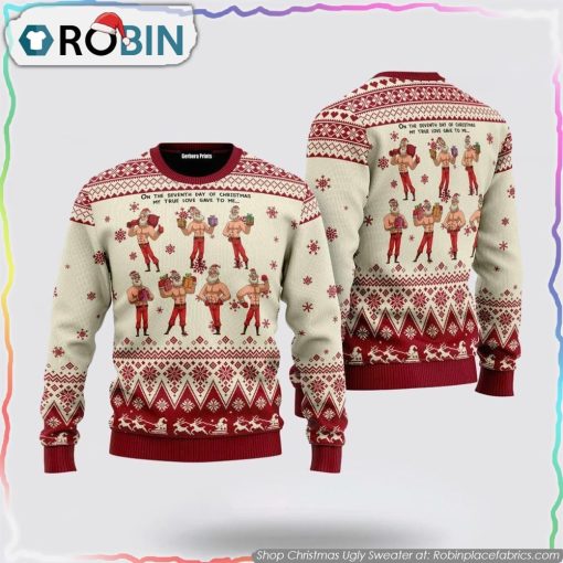 Christmas Seven Sexy Santa Claus Ugly Christmas Sweater