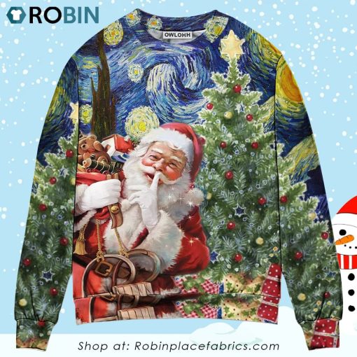 Christmas Shhhhh! It’s Secret Gift For You 3D Printed Christmas Ugly Sweater