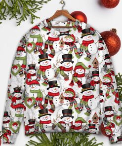 Christmas Snowman Family Happy Christmas Christmas Ugly Sweater, Sweatshirt
