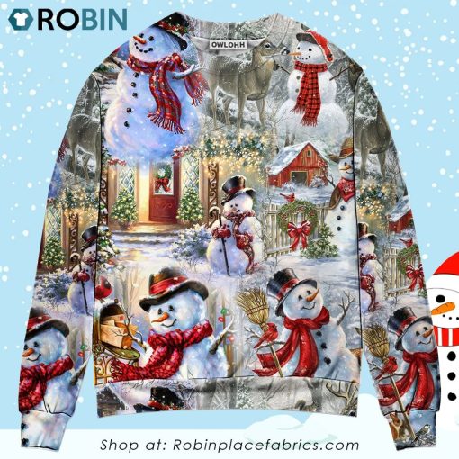 Christmas Snowman Merry Xmas Christmas Ugly Sweater, Sweatshirt