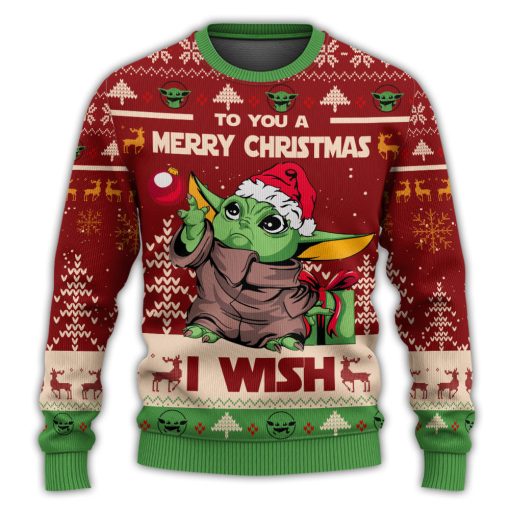 Christmas Star Wars Baby Yoda Merry Christmas Christmas Ugly Sweater, Sweatshirt