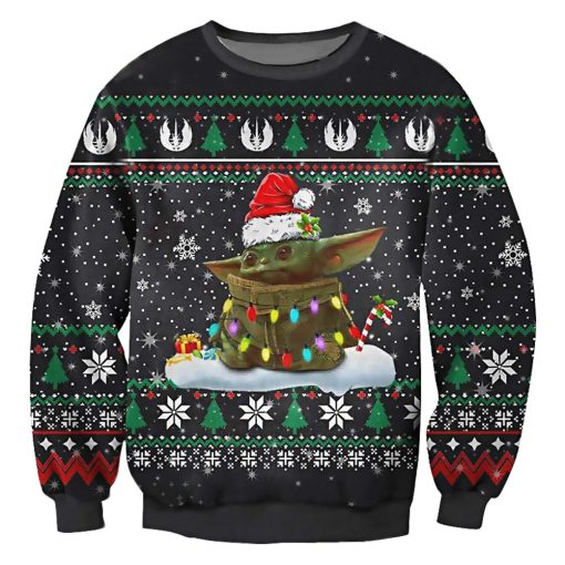 Christmas Star Wars Cute Baby Yoda Star Wars Xmas Gift Christmas Ugly Sweater, Sweatshirt
