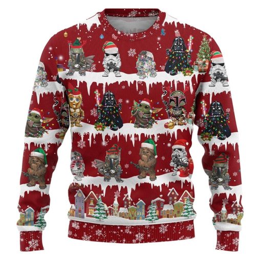 Christmas Star Wars Darth Vader Mandalorian Christmas Ugly Christmas Sweater