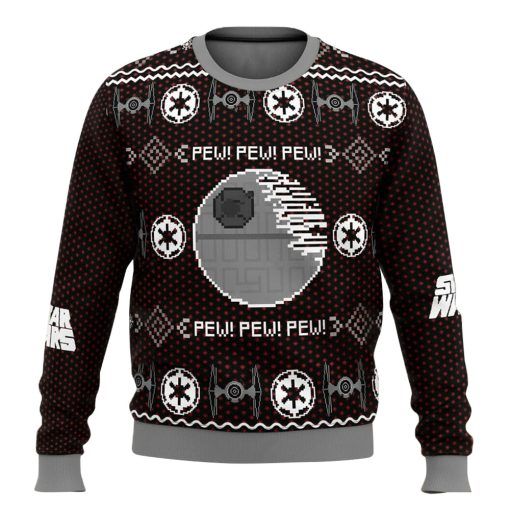 Christmas Star Wars Death Star Star Wars Pew Pew Pew Christmas Ugly Sweater, Sweatshirt