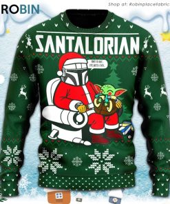 Christmas Star Wars Funny The Santalorian Star Wars Christmas Christmas Ugly Sweater, Sweatshirt