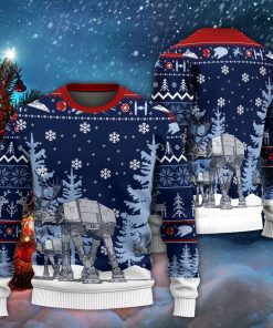Christmas Star Wars Merry Force Be with You Christmas With AT-AT Christmas Ugly Sweater, Sweatshirt