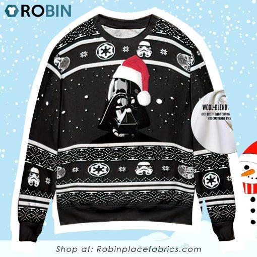 Christmas Star Wars Merry Sith Mas Dark Vader 3D Printed Christmas Ugly Sweater
