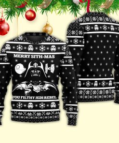 Christmas Star Wars Merry Sith Mas Darth Vader Unisex Christmas Ugly Sweater, Sweatshirt