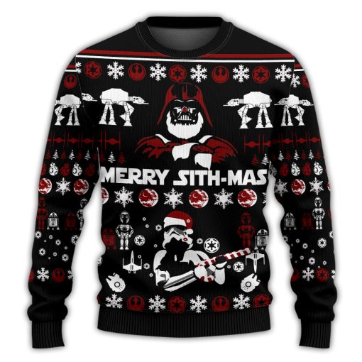 Christmas Star Wars Merry Sith-mas Ugly Christmas Sweater