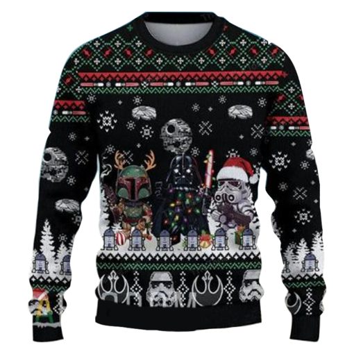 Christmas Star Wars Merry Xmas Star Wars Movies 3D Printed Christmas Ugly Sweater