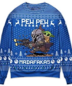 Christmas Star Wars Pew Pew Madafakas Baby Yoda Ugly Christmas Sweater
