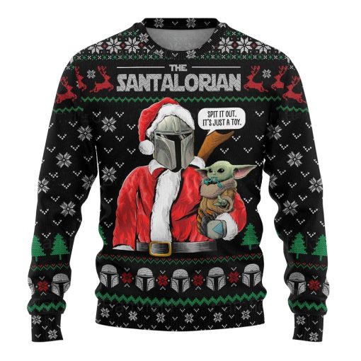 Christmas Star Wars Santalorian Spit It Out It’s Just A Toy Sweater Christmas Ugly Sweater, Sweatshirt