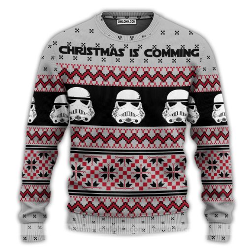 Christmas Star Wars Storm Trooper Christmas Is Comming Ugly Christmas Sweater