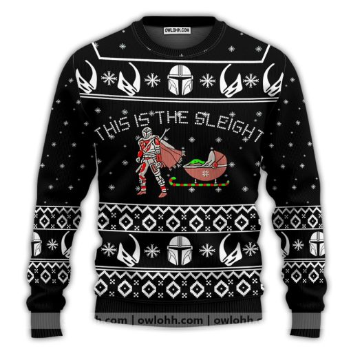 Christmas Star Wars This Is The Sleight Baby Yoda Ugly Christmas Sweater