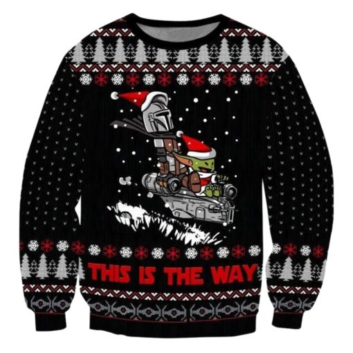 Christmas Star Wars This Is The Way Baby Yoda Christmas Star Wars Ugly Christmas Sweater