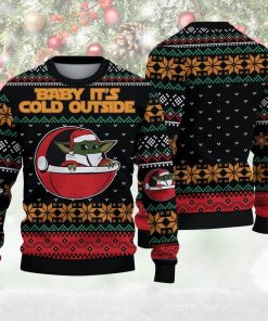 Christmas Star Wars Yoda Baby It’s Cold Outside Sweater Ugly Christmas Sweater