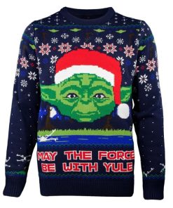 Christmas Star Wars Yoda May The Force Be With Yule Ugly Christmas Sweater
