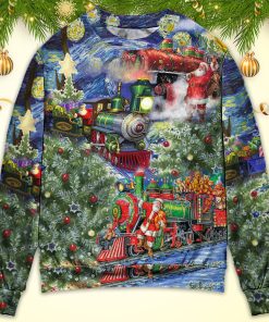 Christmas The Gift Train Arrives At The Wharf Ugly Christmas Sweater