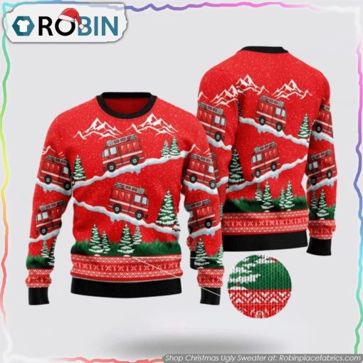 Citybarks Firefighter Ugly Sweater Christmas Gifts For Firefighters