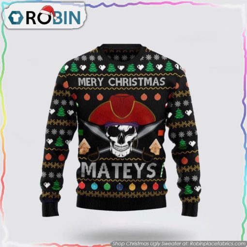 Citybarks Pirate Skull Christmas Ugly Sweater