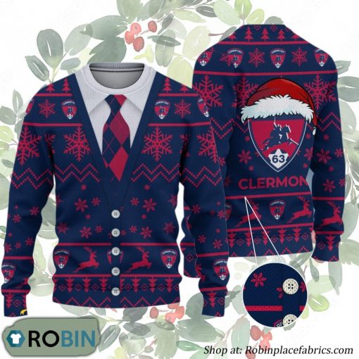 Clermont Foot Auvergne 63 Ligue 1 & Ligue 2 Ugly Christmas Sweater