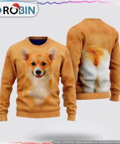 Corgi Dog Ugly Christmas Sweater 3D Dog Lover Christmas Sweater