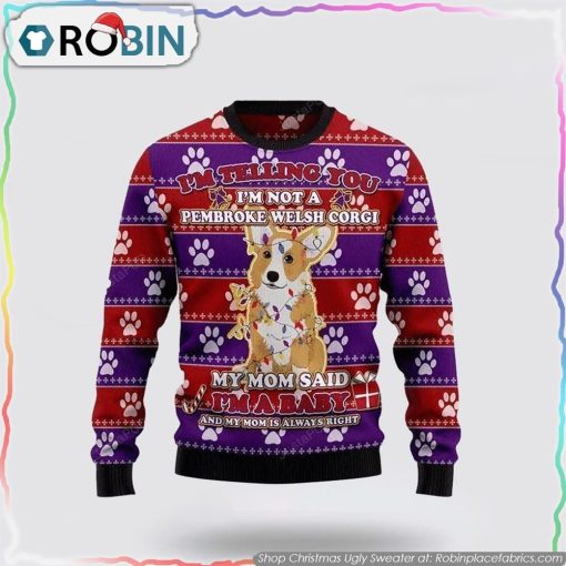 Corgi Dog Ugly Christmas Sweater Dog Lover Christmas Sweater