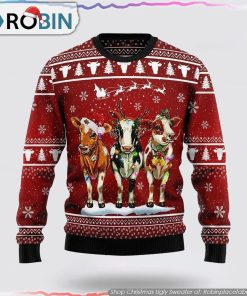 Cow Christmas Ugly Christmas Sweater Cow Christmas Ugly Christmas Sweater