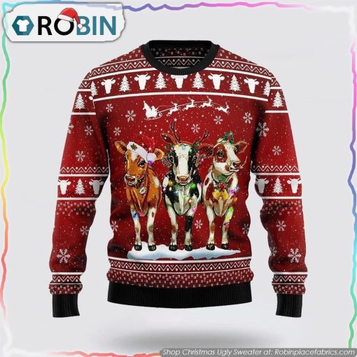 Cow Christmas Ugly Christmas Sweater