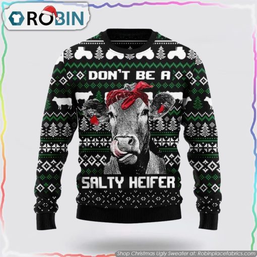 Cow Heifer Ugly Christmas Sweater