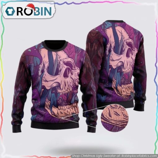 Cozy Skull Wool Christmas Ugly Sweater
